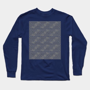 Celtic Interwoven Rectangular Knot Pattern 1 Long Sleeve T-Shirt